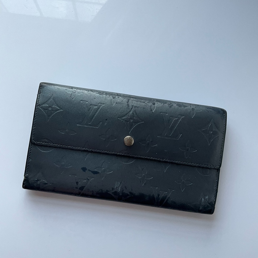 Louis Vuitton Black Embossed Clutch